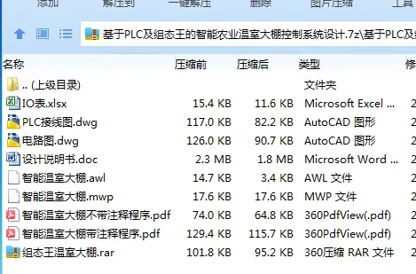 Z2452-基于PLC及组态王的智能农业温室大棚控制系统设计
