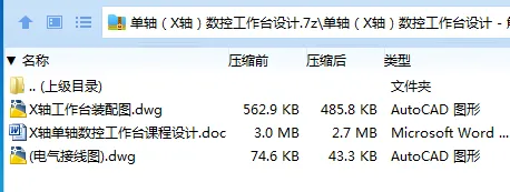 Z2473-单轴（X轴）数控工作台设计