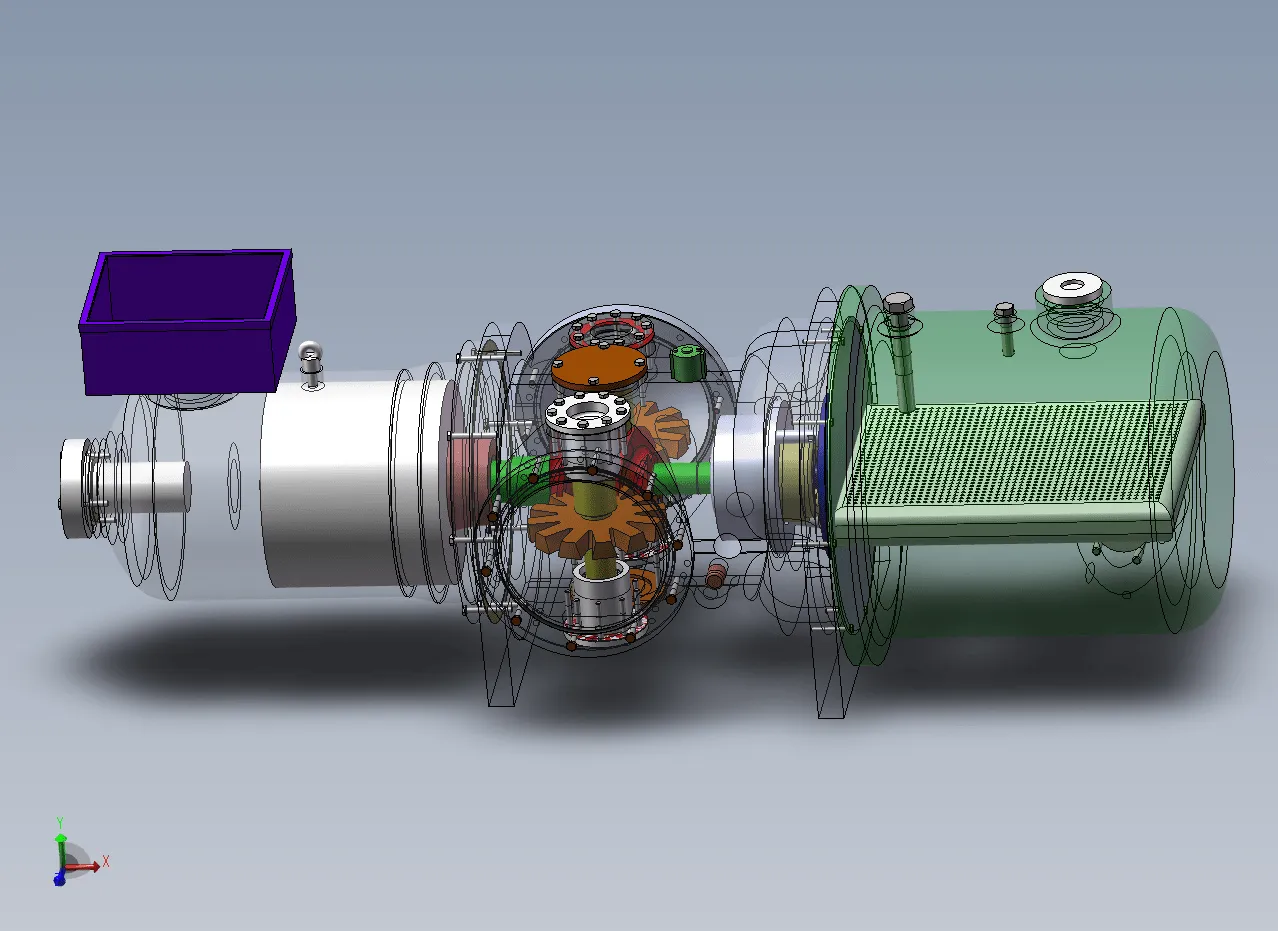 Z2482-单螺杆压缩机结构设计【含SW三维图】