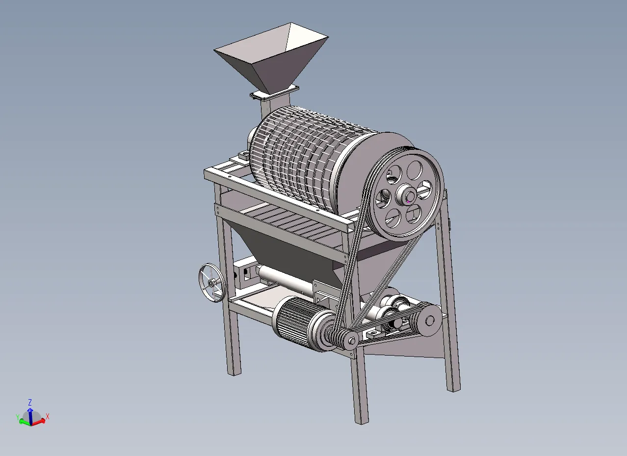 Z2485-分级挤压式核桃破壳机的设计【含SW三维图】