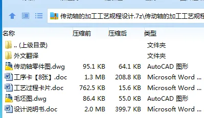 K2171-传动轴的加工工艺规程设计