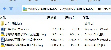 Z2508-水吸收丙酮填料塔设计