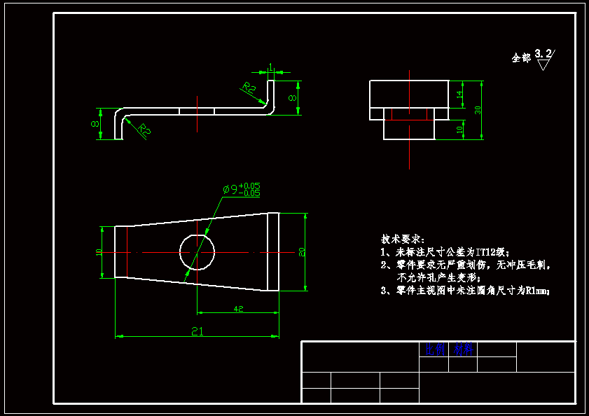 N8444-连接盖板冲裁冲压模具设计