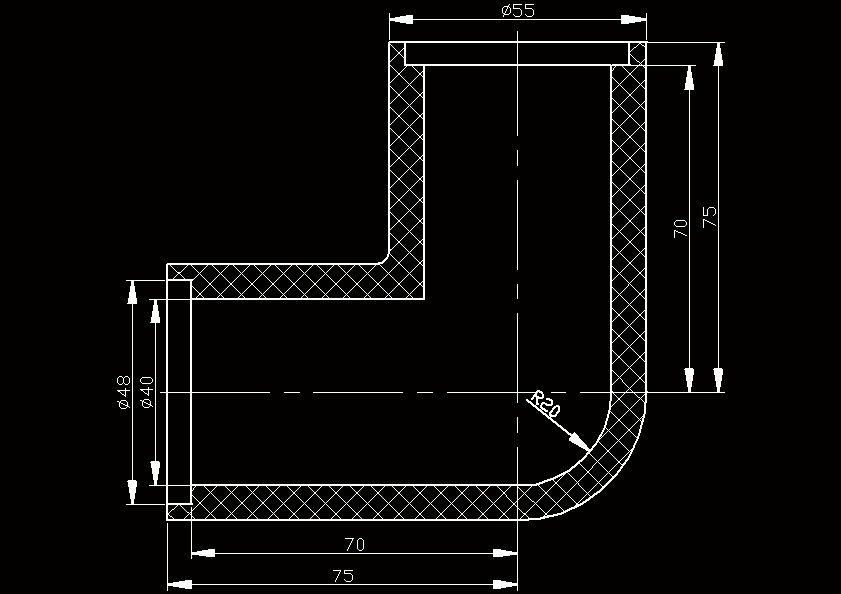 N8473-弯头塑料模设计
