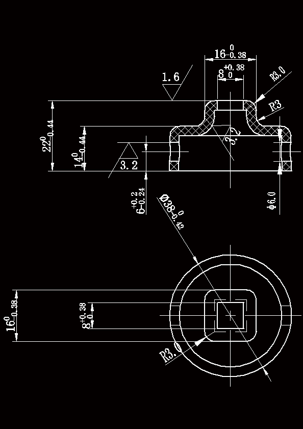 N8483-盒盖注塑模设计与制造-外径38