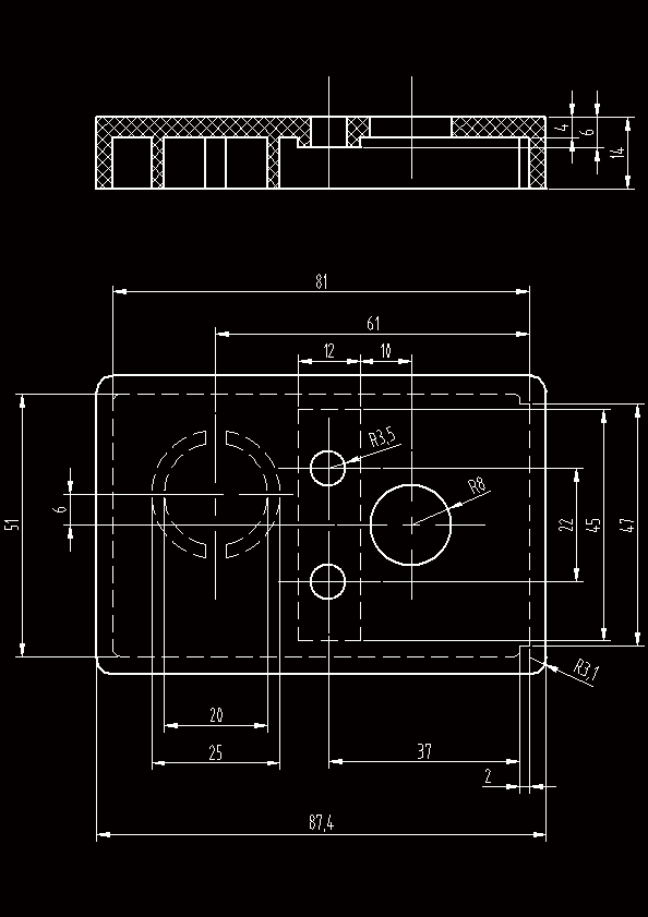 N8485-盖板塑料成型工艺及模具设计