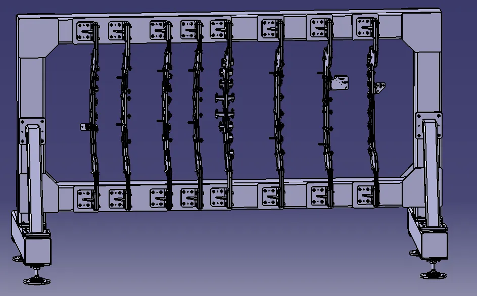 Z2522-某型飞机上壁板及装配型架【含Catia三维图】