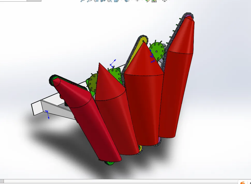 Z2527-玉米秸秆保留型收割榨汁机的收割系统设计【含SW三维图】