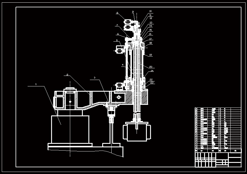 N8547-电动机座加工自动线卸料机械手设计
