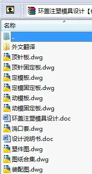 N8621-环盖注塑模具设计