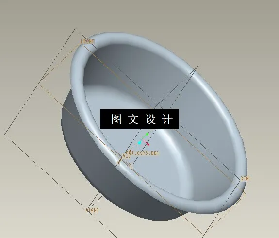 N8627-脸盆注塑模设计