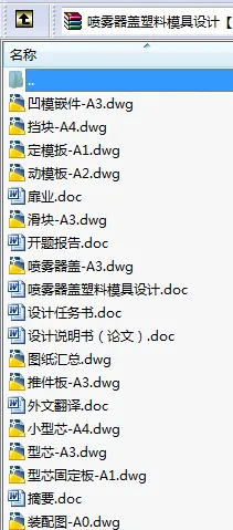N8711-喷雾器盖塑料模具设计