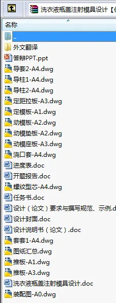 N8712-洗衣液瓶盖注射模具设计