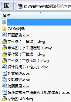 N8752-铸造结构多向模锻液压机本体设计 N8752-铸造结构多向模锻液压机本体设计