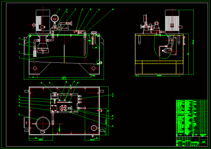 N8767-集装箱塑料颗粒倾卸机液压系统设计