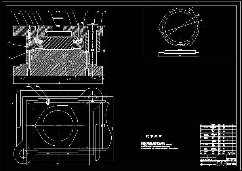N8807-冲制法兰盘冲压模具设计