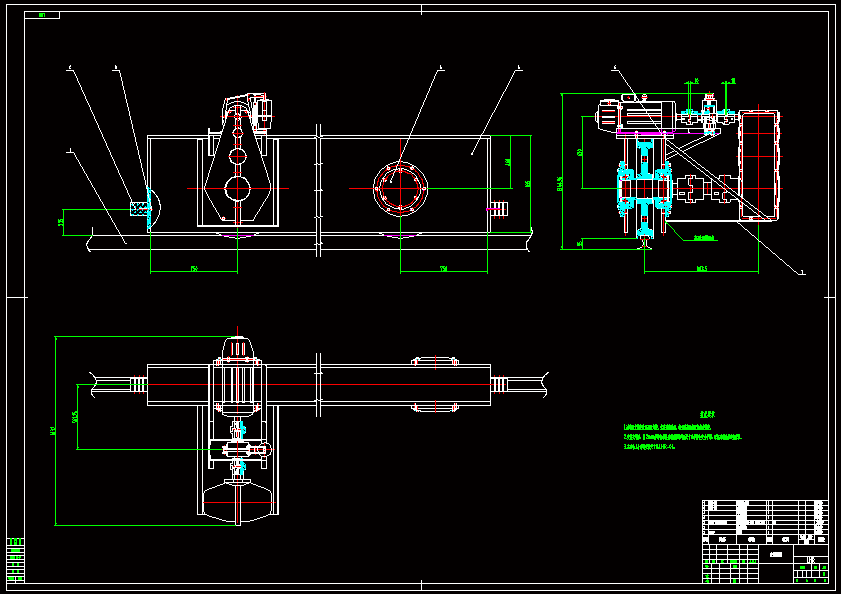 N8891-5-20吨单梁吊钩门式起重机大车行走机构设计