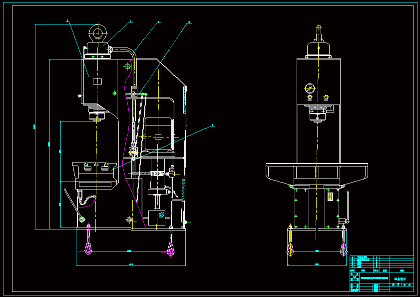 N8923-1000KN单柱校正压装液压机设计
