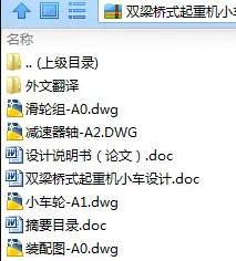 N9088-双梁桥式起重机小车设计