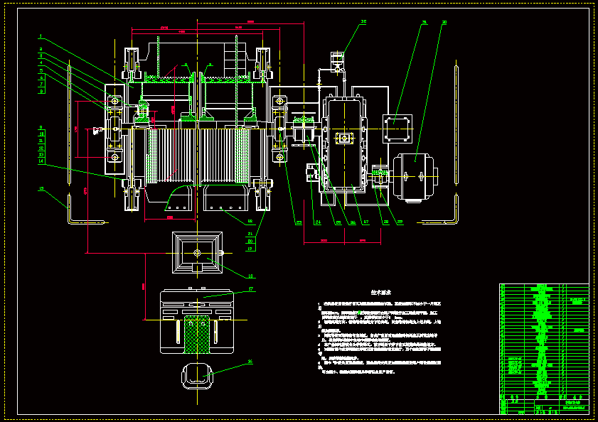 N9094-单绳缠绕式提升机的设计