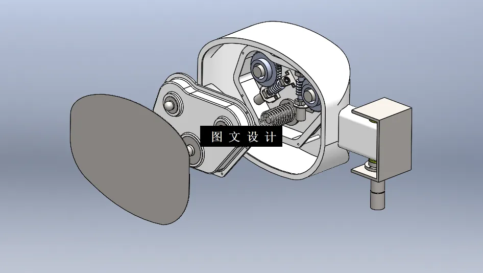 N9286-汽车折叠后视镜机械结构的设计【含SW三维图】