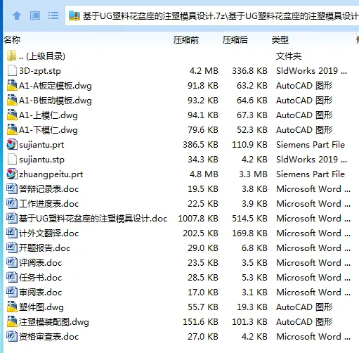 Z2553-基于UG塑料花盆座的注塑模具设计[含UG三维图]