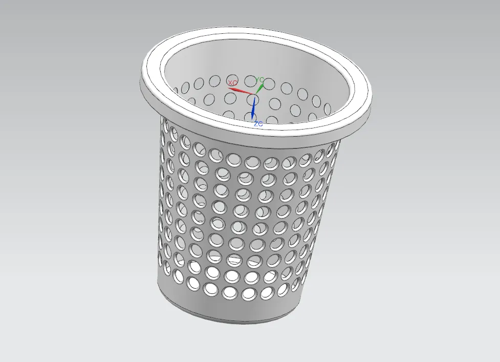 Z2555-塑料网孔垃圾桶注塑模具设计【含UG三维图】