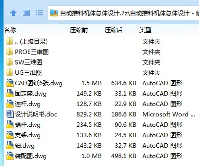 Z2571-自动推料机体总体设计【含三维图】