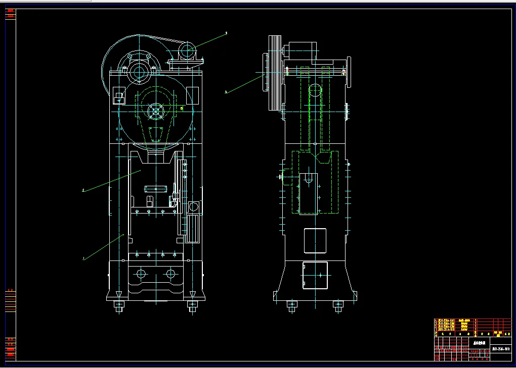 Z2577-250吨闭式单点压力机总体设计