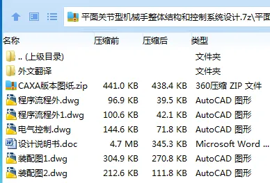 Z2583-平面关节型机械手整体结构和控制系统设计