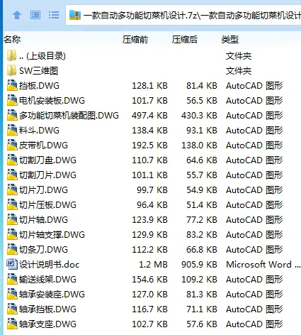 Z2586-一款自动多功能切菜机设计【含SW三维图】 Z2586-一款自动多功能切菜机设计【含SW三维图】
