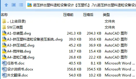 Z2614-液压挤出塑料造粒设备设计【压塑机】[含SW三维图]