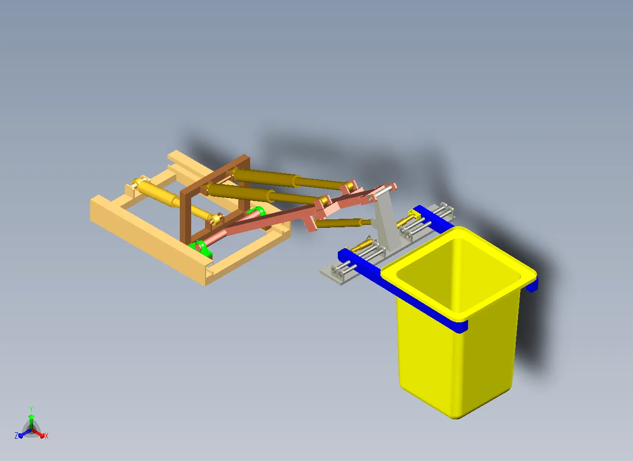 Z2619-侧装式垃圾车机械手设计【含三维图】