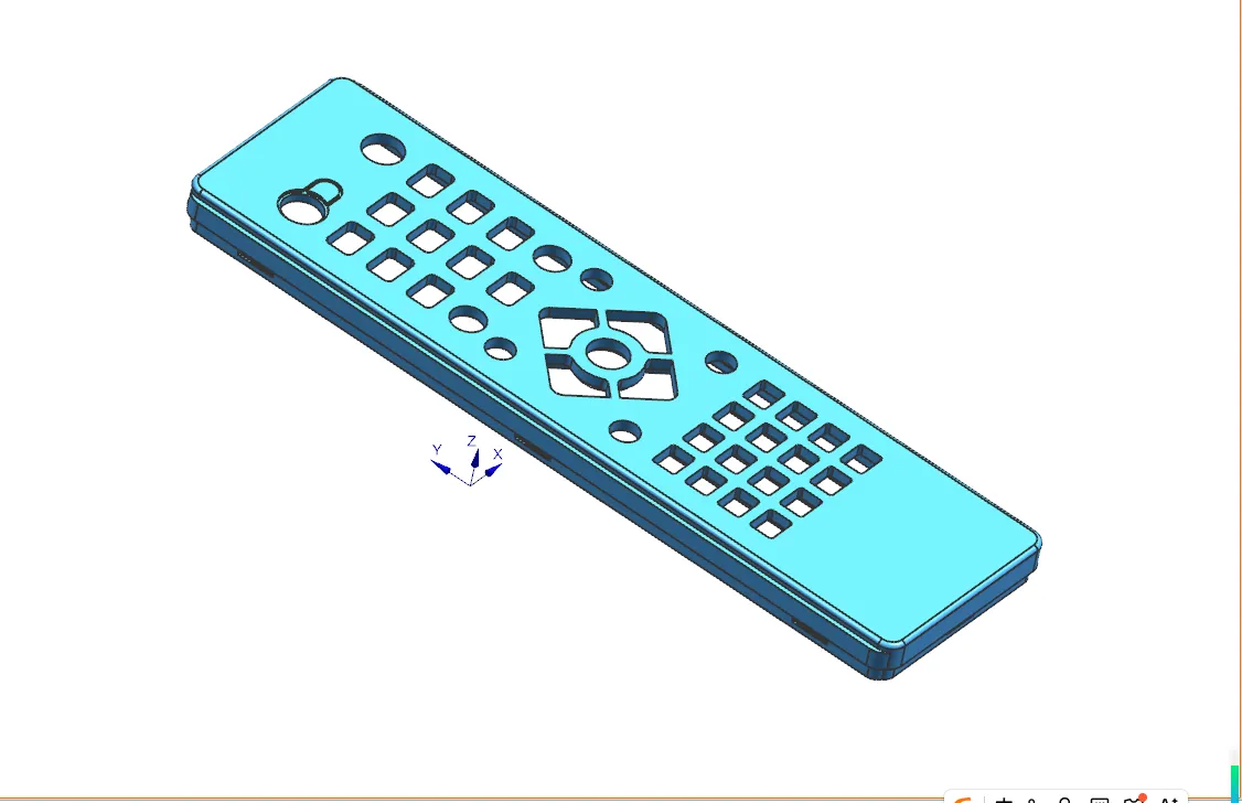 Z2620-电视遥控器上盖注塑模具设计【含UG三维图】