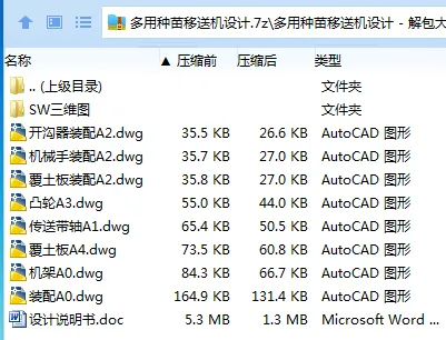 Z2625-多用种苗移送机设计【含SW三维图】