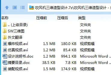 Z2644-吹风机三维造型设计【含SW三维图】