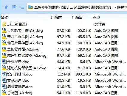 Z2652-草坪修剪机的优化设计