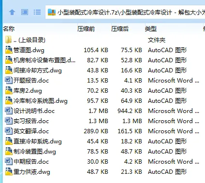 Z2655-小型装配式冷库设计