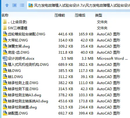Z2660-风力发电故障植入试验台设计【含SW三维图】