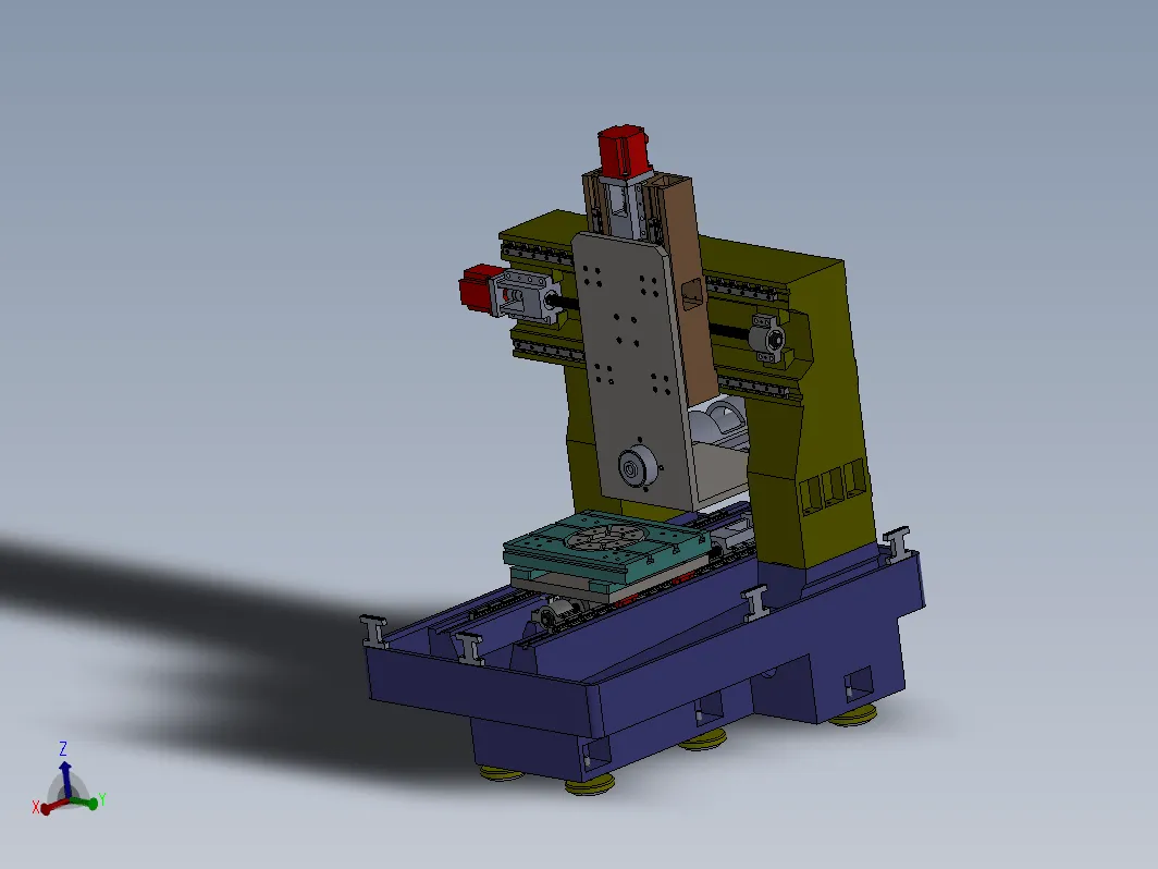 Z2676-五轴四联动数控电解加工机床设计【含SW三维图】