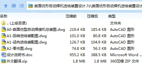 Z2728-曲面仿形自动焊机进给装置设计