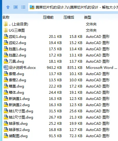 Z2754-蔬菜切片机的设计【含UG三维图】