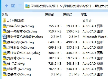 Z2773-果树修剪机结构设计