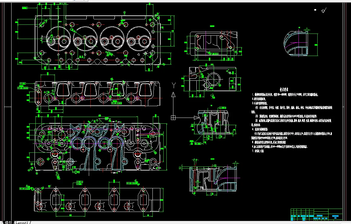Z2783-发动机气缸盖机械加工工艺及夹具设计