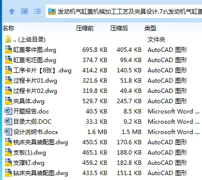 Z2783-发动机气缸盖机械加工工艺及夹具设计 Z2783-发动机气缸盖机械加工工艺及夹具设计