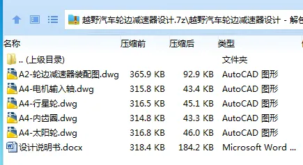 Z2801-越野汽车轮边减速器设计
