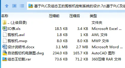 Z2813-基于PLC及组态王的剪板机控制系统的设计 Z2813-基于PLC及组态王的剪板机控制系统的设计