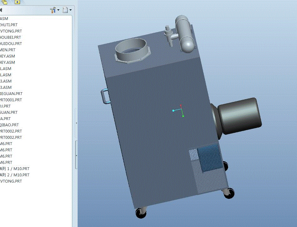 N9293-Q2500半自动焊烟净化设备设计【含Proe三维图】