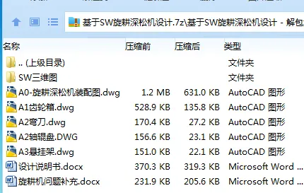Z2860-基于SW旋耕深松机设计【含SW三维图】