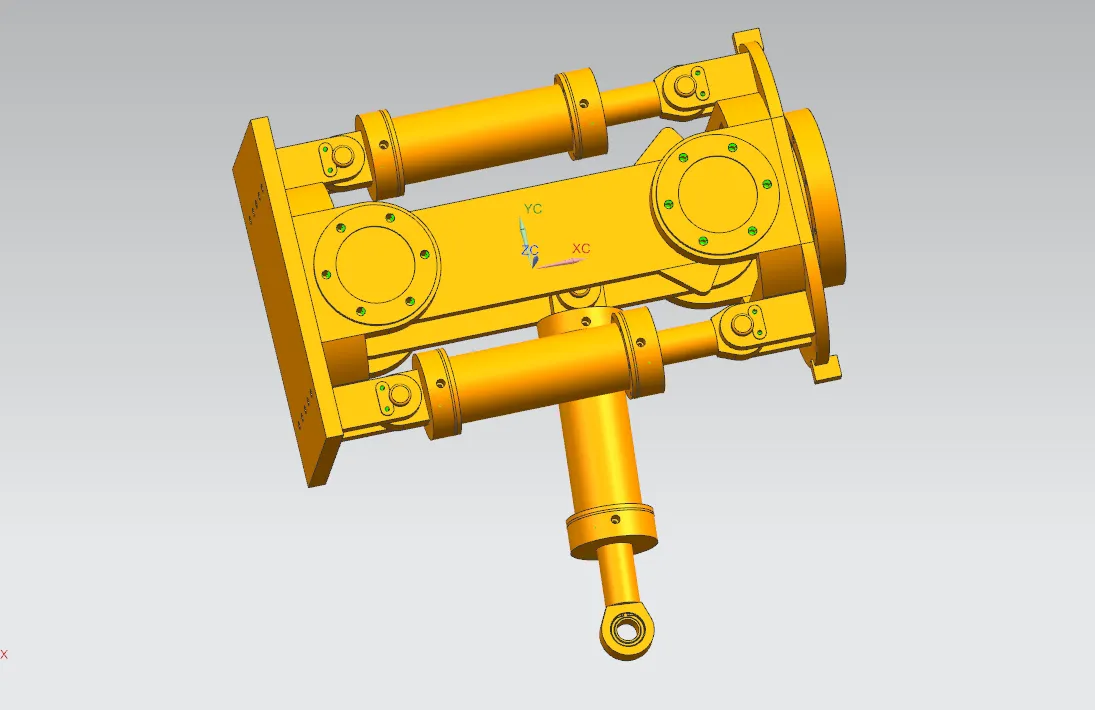 Z2861-双钢轮压路机中心铰接架设计【含UG三维图】